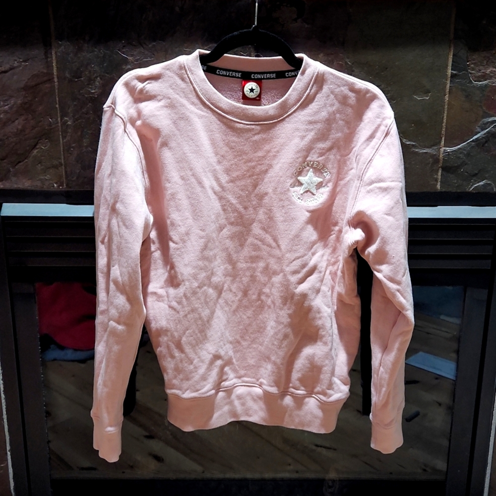 Converse pink sweater
